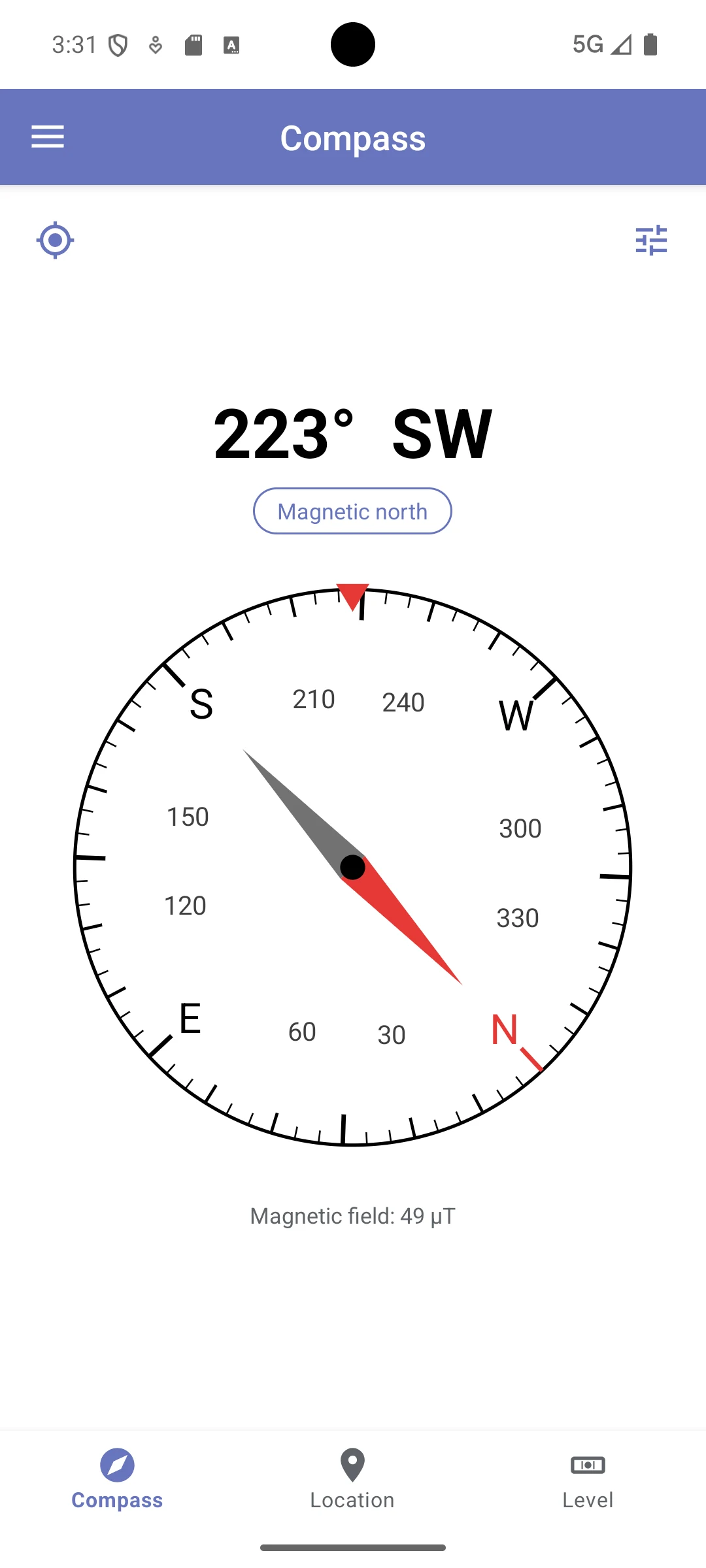 Compass, GPS & Spirit Level screenshot